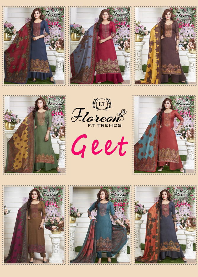 Floreon Geet Exclusive Wear Wholesale Dress Material Collection